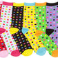 Sakkas Women's Fun Colorful Design Poly Blend Crew Socks Assorted 6-Pack
