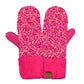 C.C Sequin Mittens