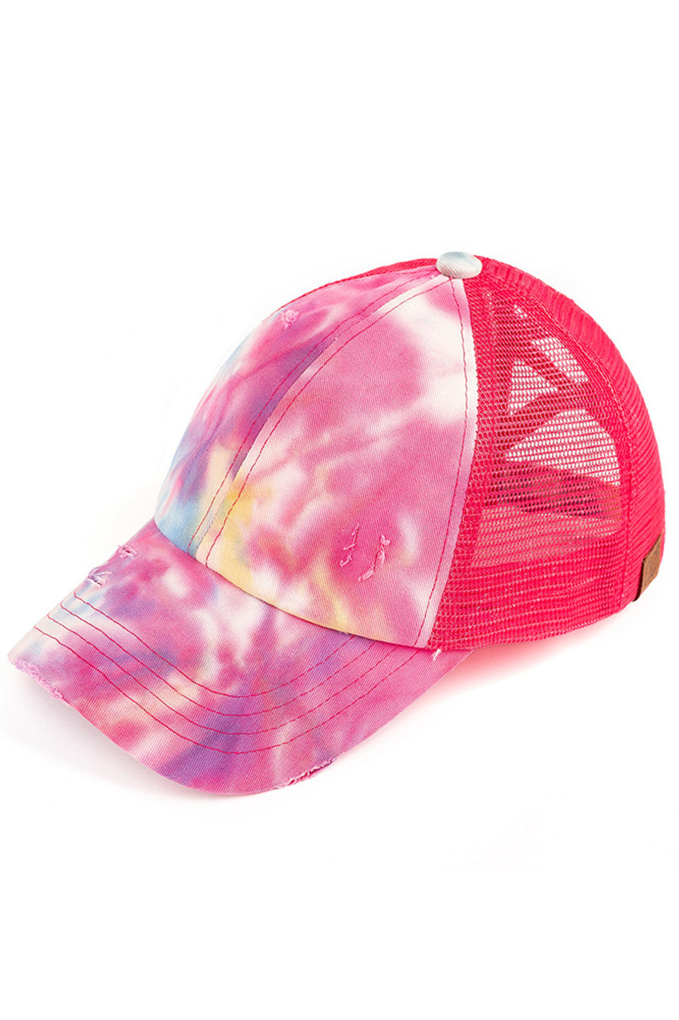 C.C TIE DYE CRISS-CROSS MESH PONYCAP
