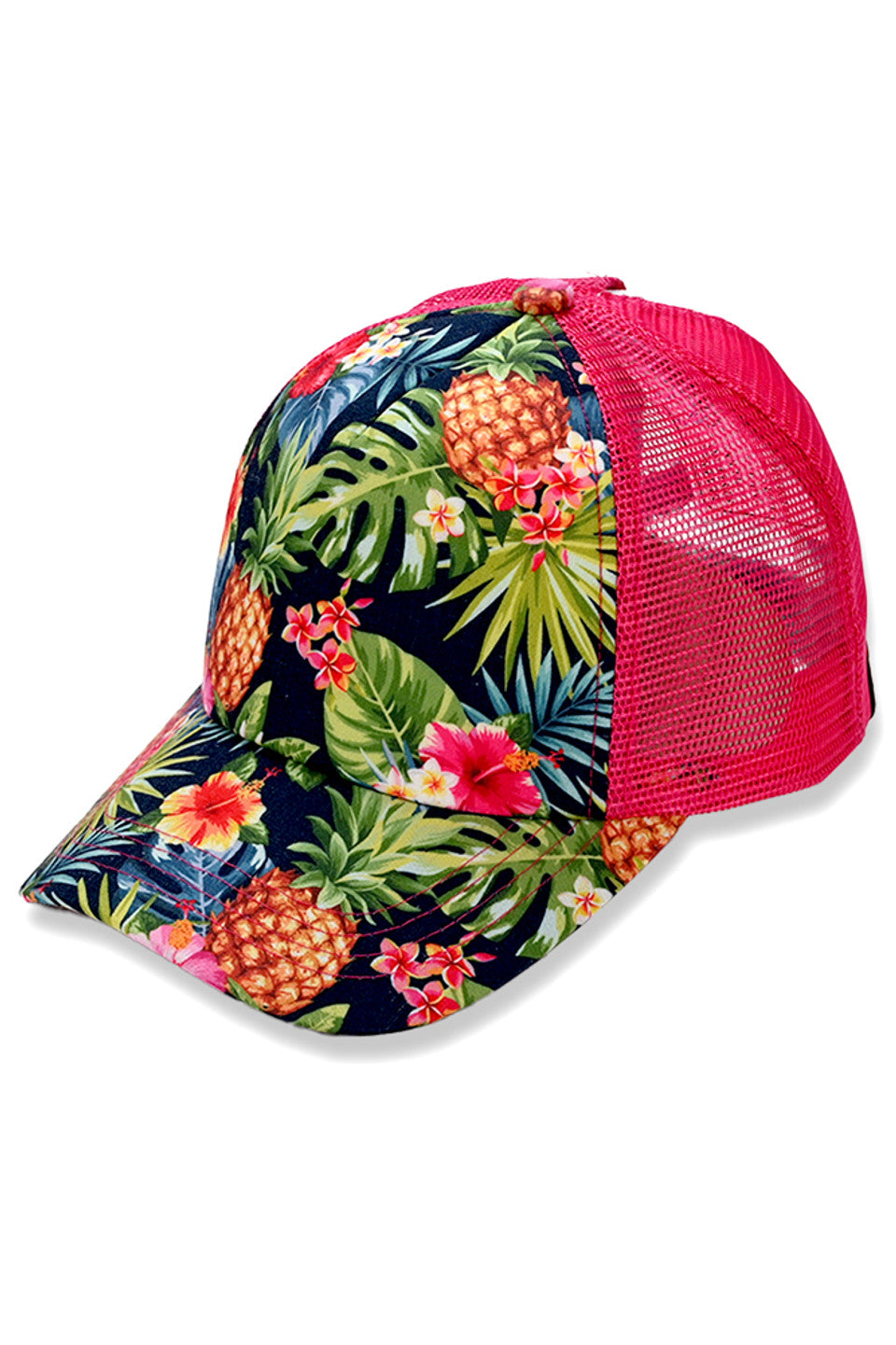 C.C Tropical Cross Band Mesh Back Trucker Cap