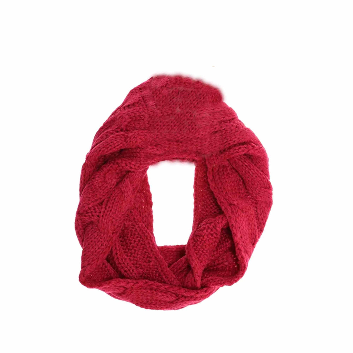 KIDS Solid Cable Knit C.C Infinity Scarf
