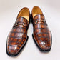 Mocasín Maurice Houston Alligator Bit - Camel