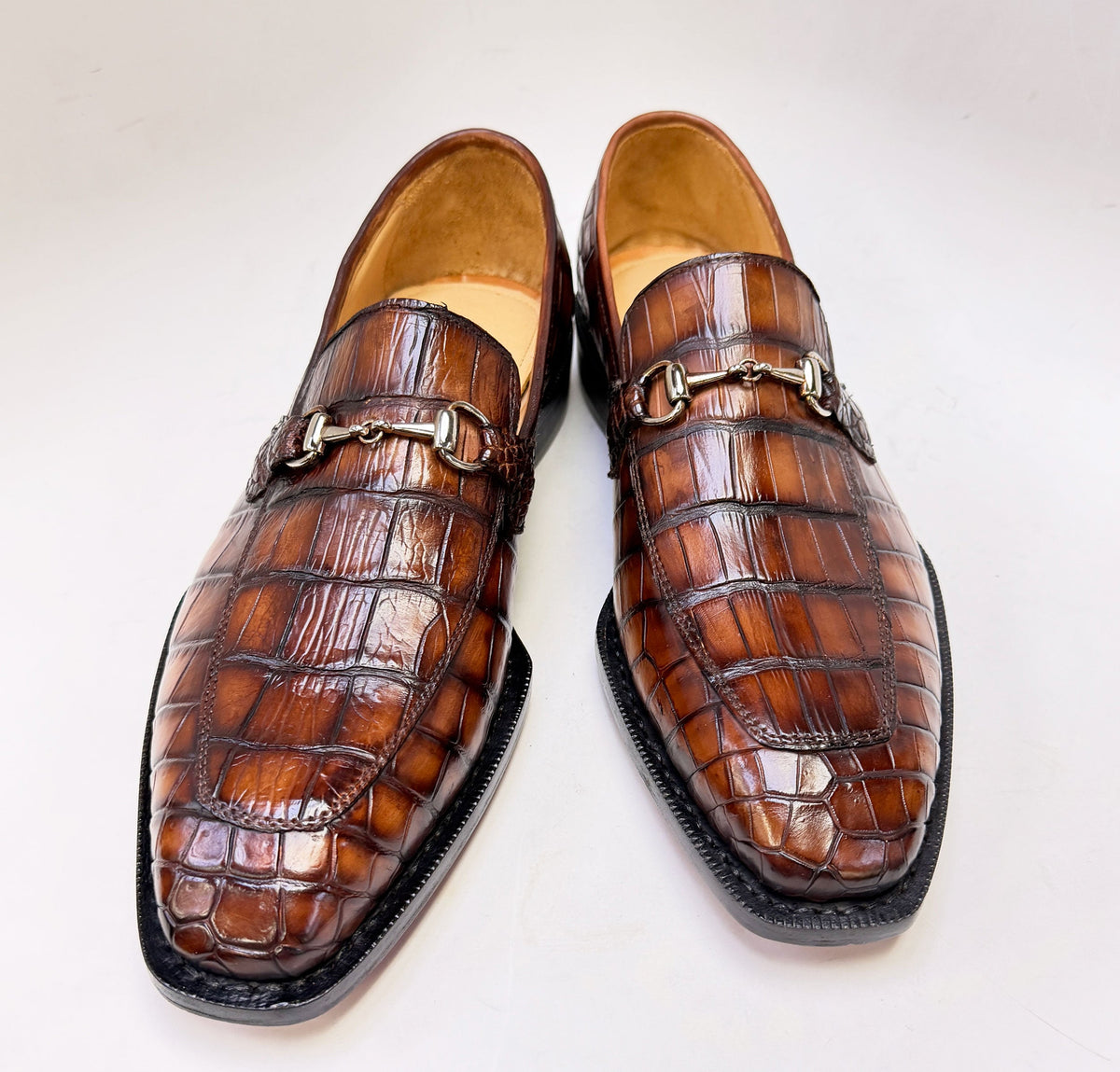 Mocasín Maurice Houston Alligator Bit - Camel