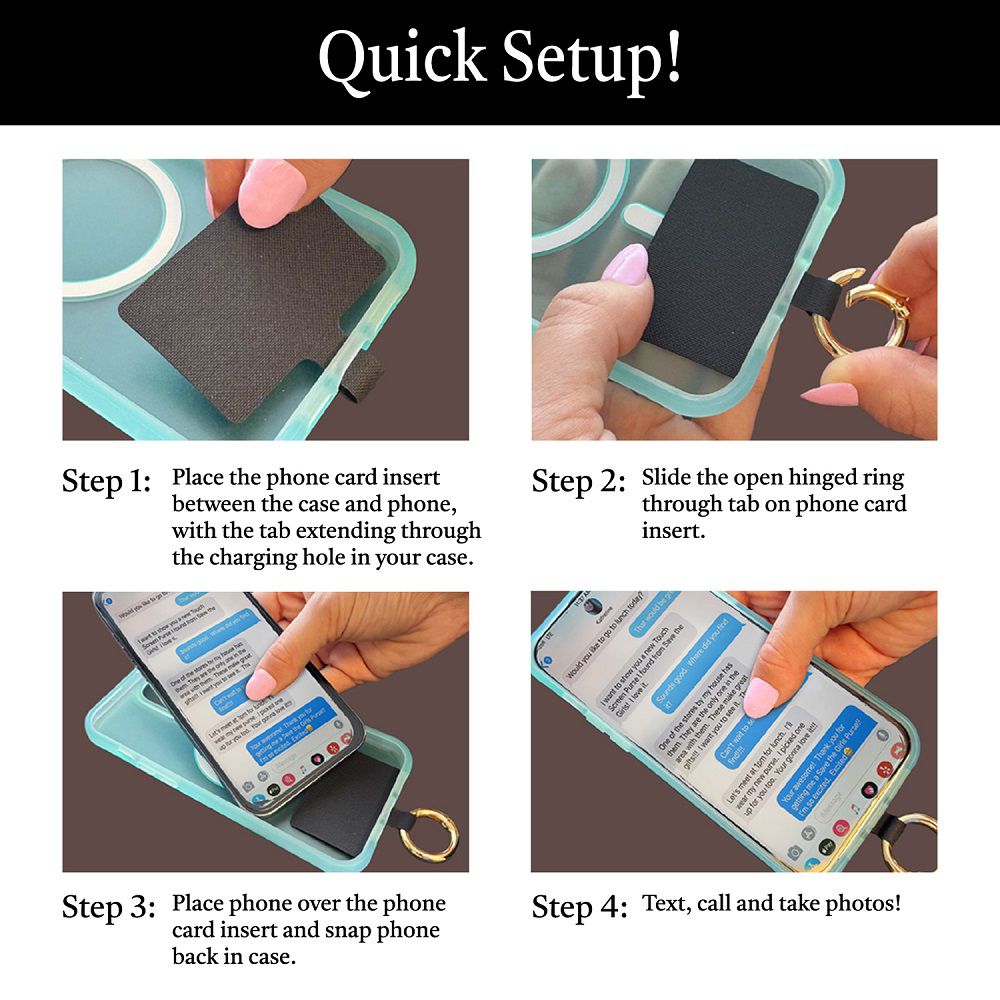 Clip & Go Strap w/RFID Pouch Starburst Pattern