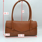 Minimalist Structured Shoulder Bag with Envelope Flap