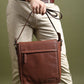 Leather Crossbody Bag for Travel Work