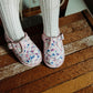 Kids Floral Mary Janes – Breathable Flower Pattern Toddler Dress Shoes