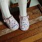 Kids Floral Mary Janes – Breathable Flower Pattern Toddler Dress Shoes