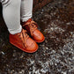 Waterproof Hand-Stitched Kids’ Boots with Flexible Sole |Chestnut