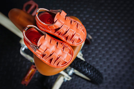 Sandalias descalzas | Zapatillas deportivas veganas de piel sin drop | Inspiración vintage