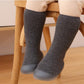 Toddler Sock Shoes with Rubber Soles | Fleece Winter Barefoot Shoes