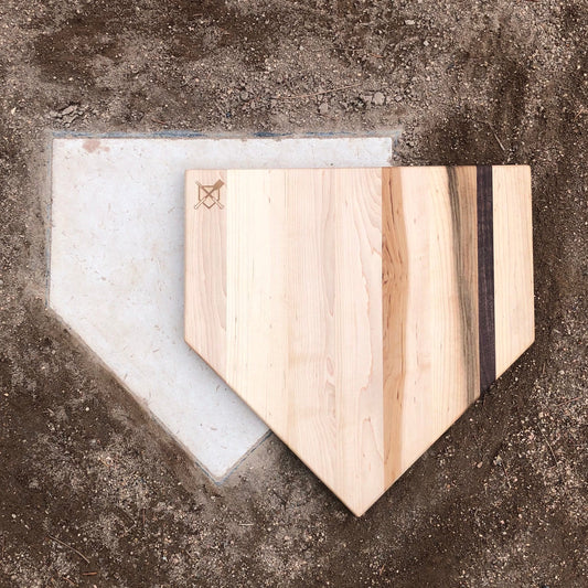 Tabla de cortar con forma de plato de béisbol (17" x 17")