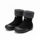 Toddler Sock Shoes with Rubber Soles | Fleece Winter Barefoot Shoes
