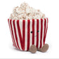 Movie Night Popcorn Plushie | 8.5” Ultra-Soft Sensory Food Toy