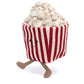 Movie Night Popcorn Plushie | 8.5” Ultra-Soft Sensory Food Toy