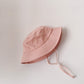 Kids Linen Sun Hat – Fisherman Bucket Hat for Toddlers with Adjustable Strap