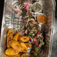 Grilled Mackerel Fish With Fried Plantain