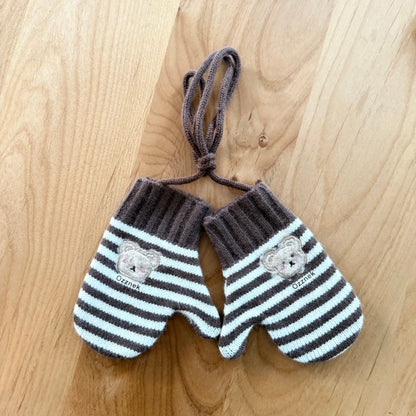 Pre-Order Kids Winter Gloves with String | Warm Toddler Mittens 2-5Y