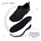 CALTO - Q216 - 2.4 Inches Taller (Black/Grey) - Ultra Lightweight