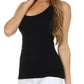 Sakkas Basics Ribbed Racerback Cami Tank Top