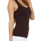 Sakkas Basics Ribbed Racerback Cami Tank Top