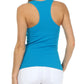 Sakkas Basics Ribbed Racerback Cami Tank Top