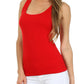 Sakkas Basics Ribbed Racerback Cami Tank Top