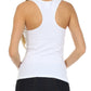 Sakkas Basics Ribbed Racerback Cami Tank Top