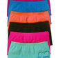 Sakkas Women's Seamless Stretch Boy Short Panties (6 Pack)
