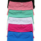 Sakkas Women's Seamless Stretch Boy Short Panties (6 Pack)