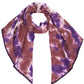 C.C Tie Dye Bias Cut Scarf With Rubber Patch