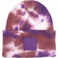 C.C Women's Tie Dye Beanie Hats With Rubber Patch