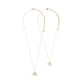 2PCS Enamel Elephant Pendant Moms and Kids Set Necklaces
