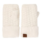 C.C Smocking Stitch Pattern Fingerless Gloves