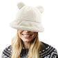 Faux Fur Bear Ear Bucket Hat
