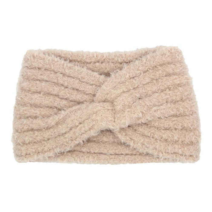 Fuzzy Twisted Headband Earwarmer Earmuff