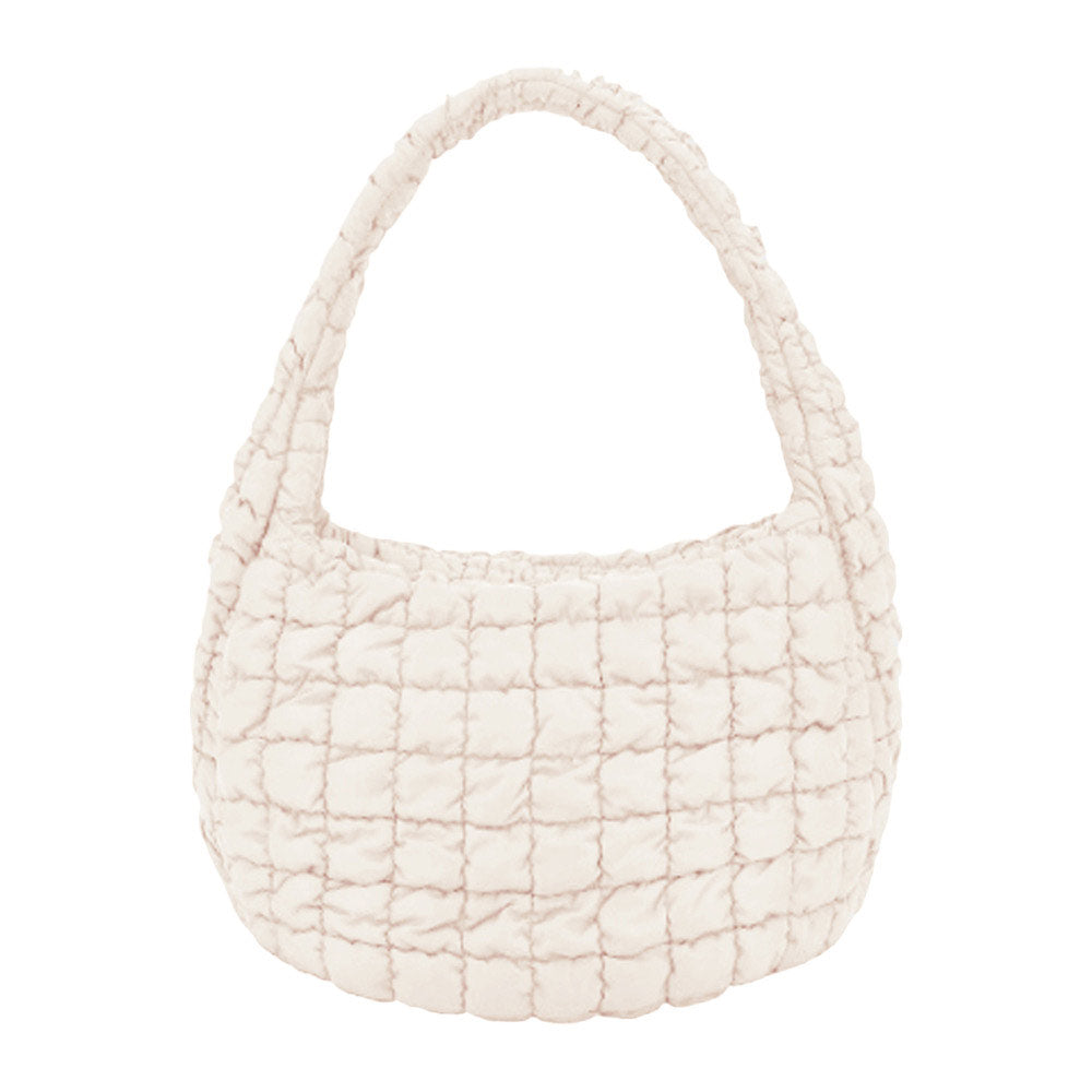 Quilted Puffer Shoulder Crossbody Bag
