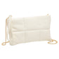 Quilted Solid Faux Leather Crossbody Bag
