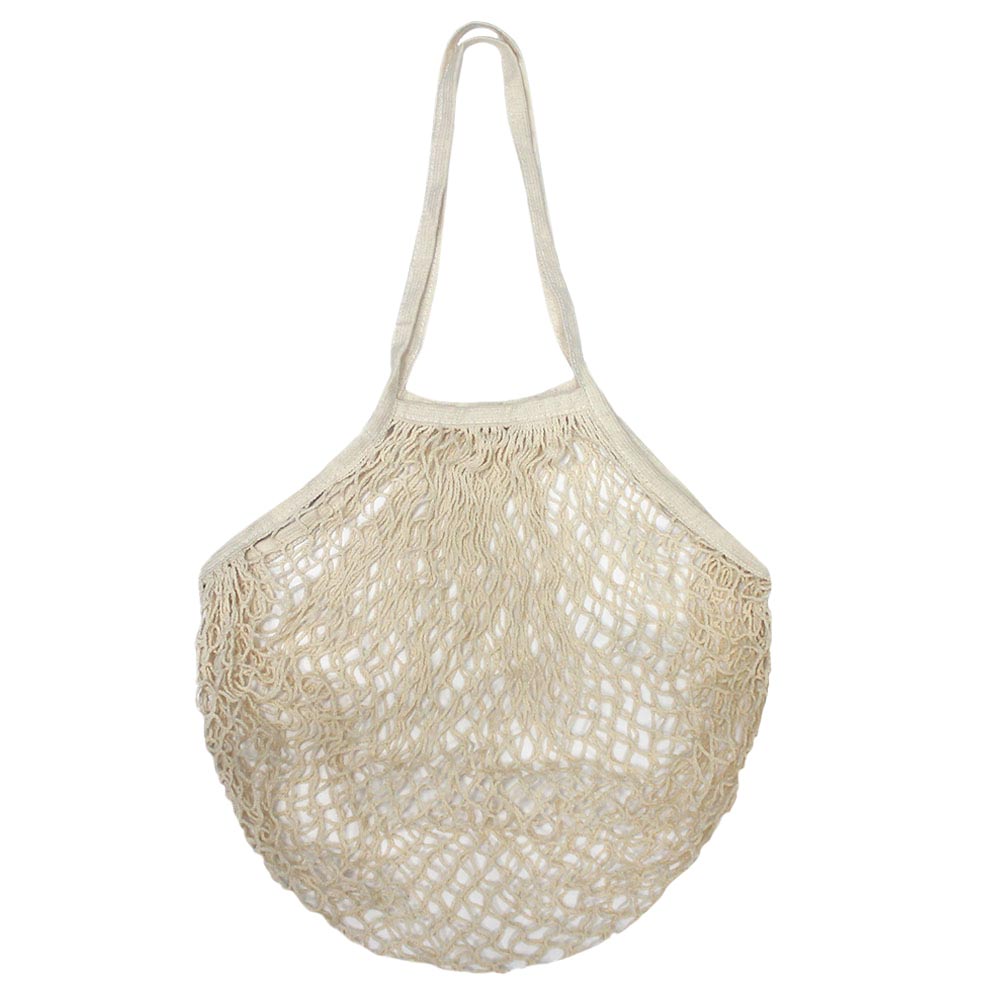 Solid Mesh Net Tote Bag