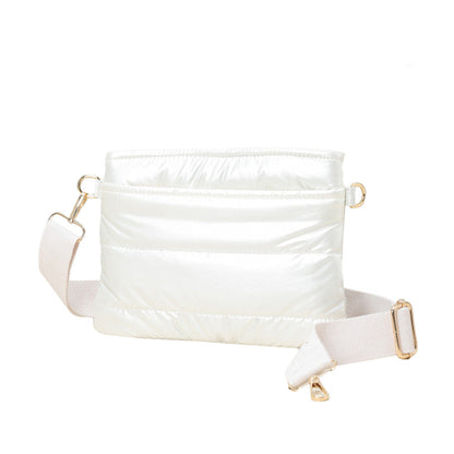 Solid Puffer Crossbody Bag