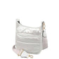 Solid Quilted Shiny Puffer Mini Crossbody Bag
