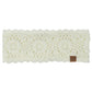 C.C Flower Pattern Crocheted Solid Headwrap