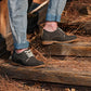 CALTO - J1311 - 3 Inches Taller (Sardine Grey) - Business Casual Leather Derbies
