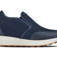 CALTO - J1435  - 3.3 Inches Taller (Dark Blue) - Casual Chunky Sole Sneaker Loafers