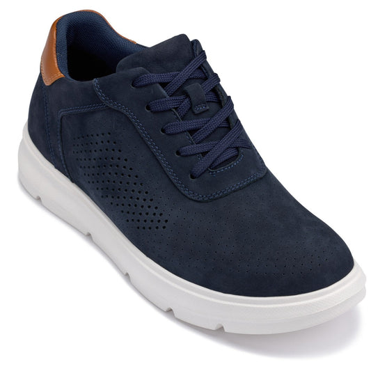 CALTO - J1582 - 2,6 pulgadas más alto (Azul marino) - Zapatillas casual ligeras