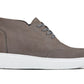 CALTO - J1771  - 3.2 Inches Taller (Grey) - Casual Chunky Sole Boots – Soft Pebble Grain Nubuck Leather