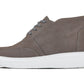 CALTO - J1771  - 3.2 Inches Taller (Grey) - Casual Chunky Sole Boots – Soft Pebble Grain Nubuck Leather