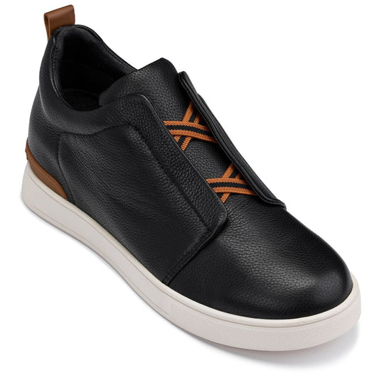 CALTO - J1932 - 6.6 cm Más Alto (Suela Blanca/Negra) - Mocasines sin Cordones