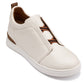 CALTO - J1933  - 2.6 Inches Taller (Off-White) - Slip-On  Snoafers