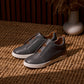 CALTO - J1935  - 2.6 Inches Taller (Grey) - Slip-On Snoafers